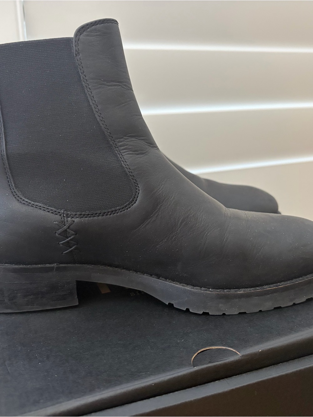 Frye Black Leather Chelsea Ankle Boots